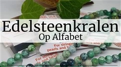 Edelsteenkralen op alfabet