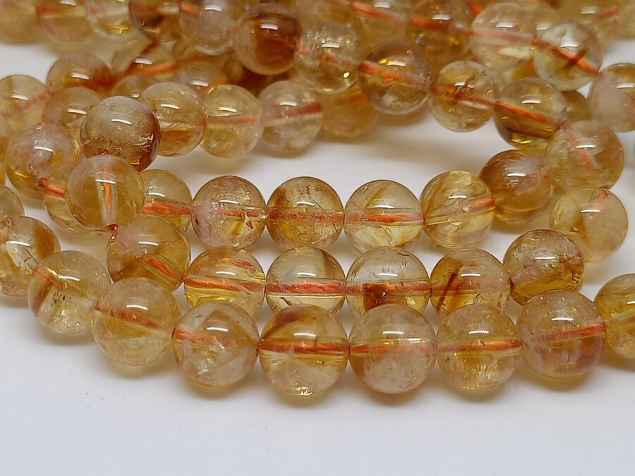 Citrien gebrande Amethyst - www.edelstenenexpress.nl kralenwinkel