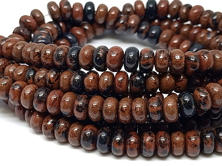 mahonie obsidiaan - www.edelstenenexpress.nl kralenwinkel